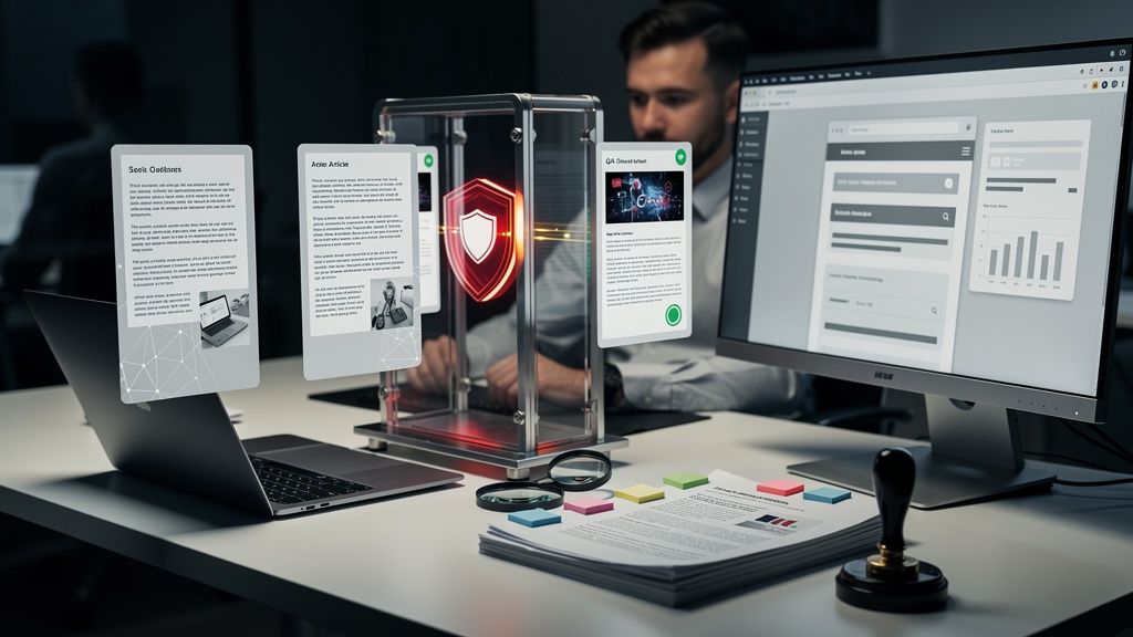AI Content QA: The Pre-Publish Firewall for Brand-Safe Scale
